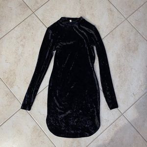 Velvet mini dress